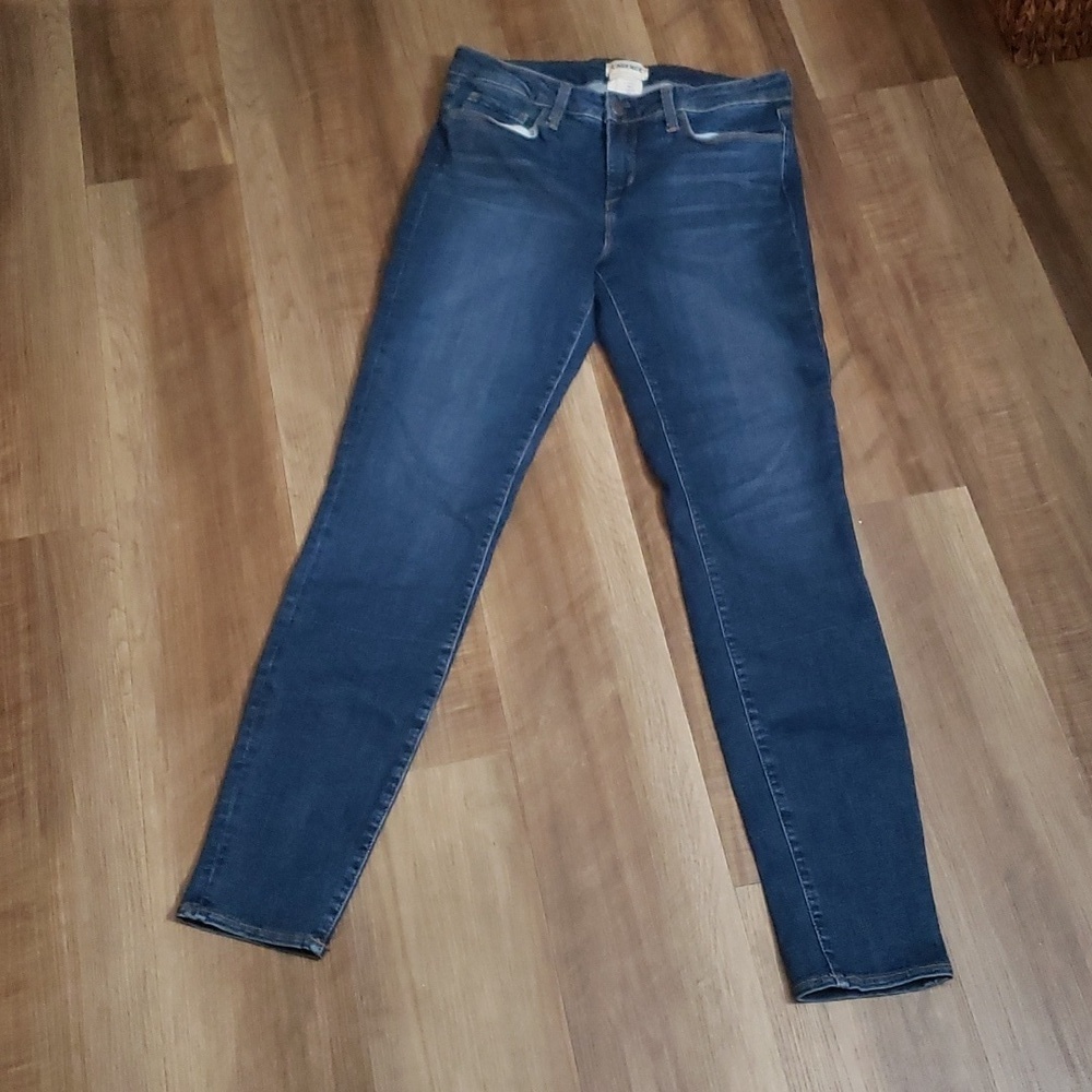 L’AGENCE Mid Rise Skinny Jeans – Classic Blue